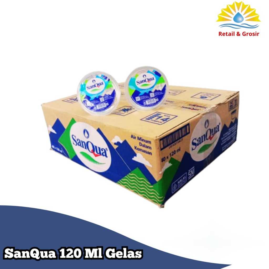 Sanqua 120 Ml Gelas Isi 40 Pcs