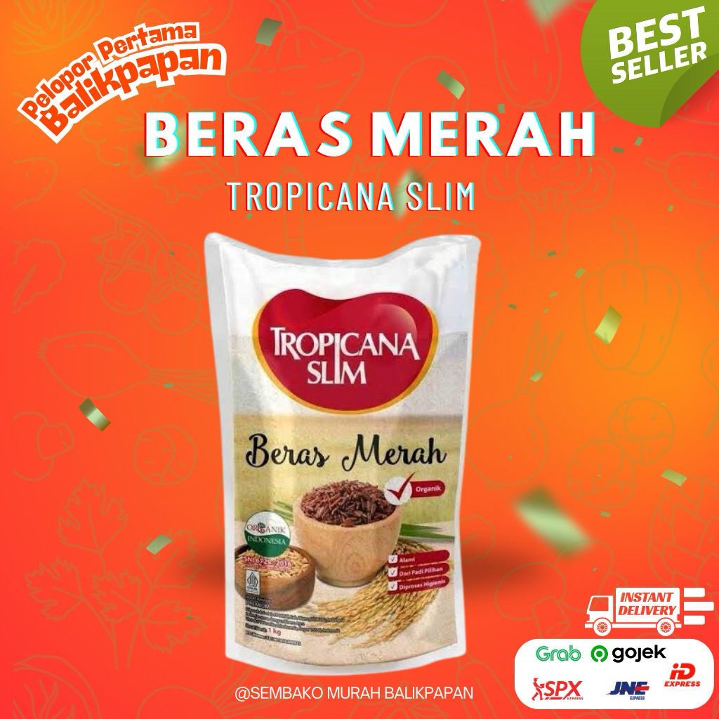 

Beras merah Tropicana slim 1 kg