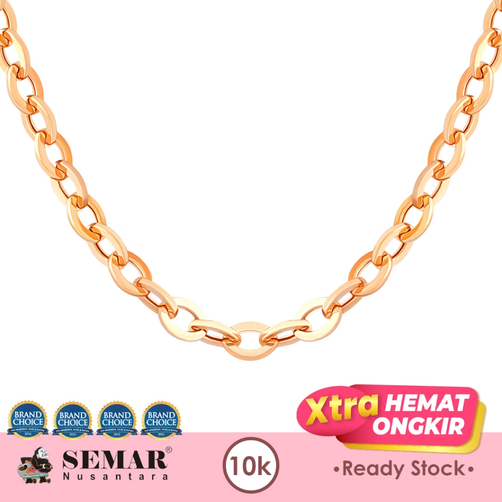 Kalung Emas Lorenia Rantai Polos 10K Semar Nusantara