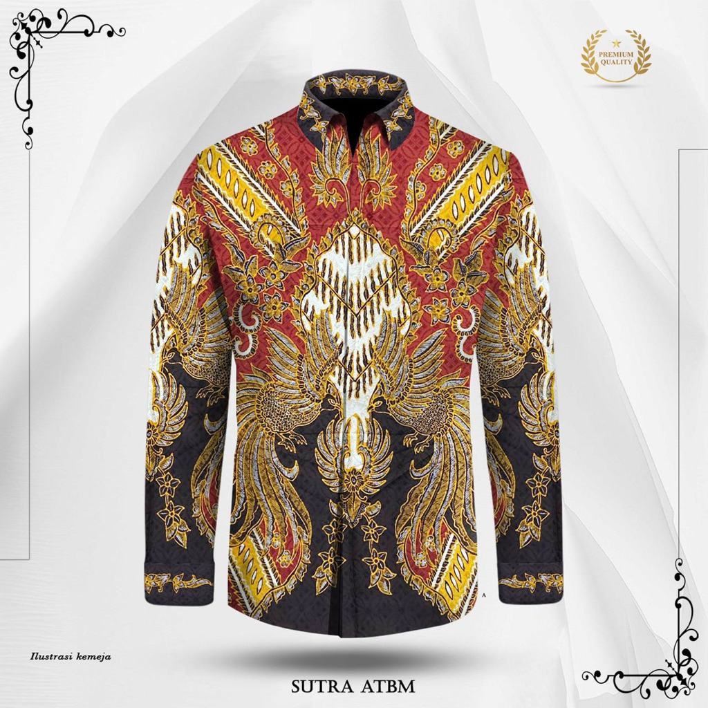 KAIN BATIK TULIS SUTRA ATBM POLA KEMEJA PREMIUM- BY58