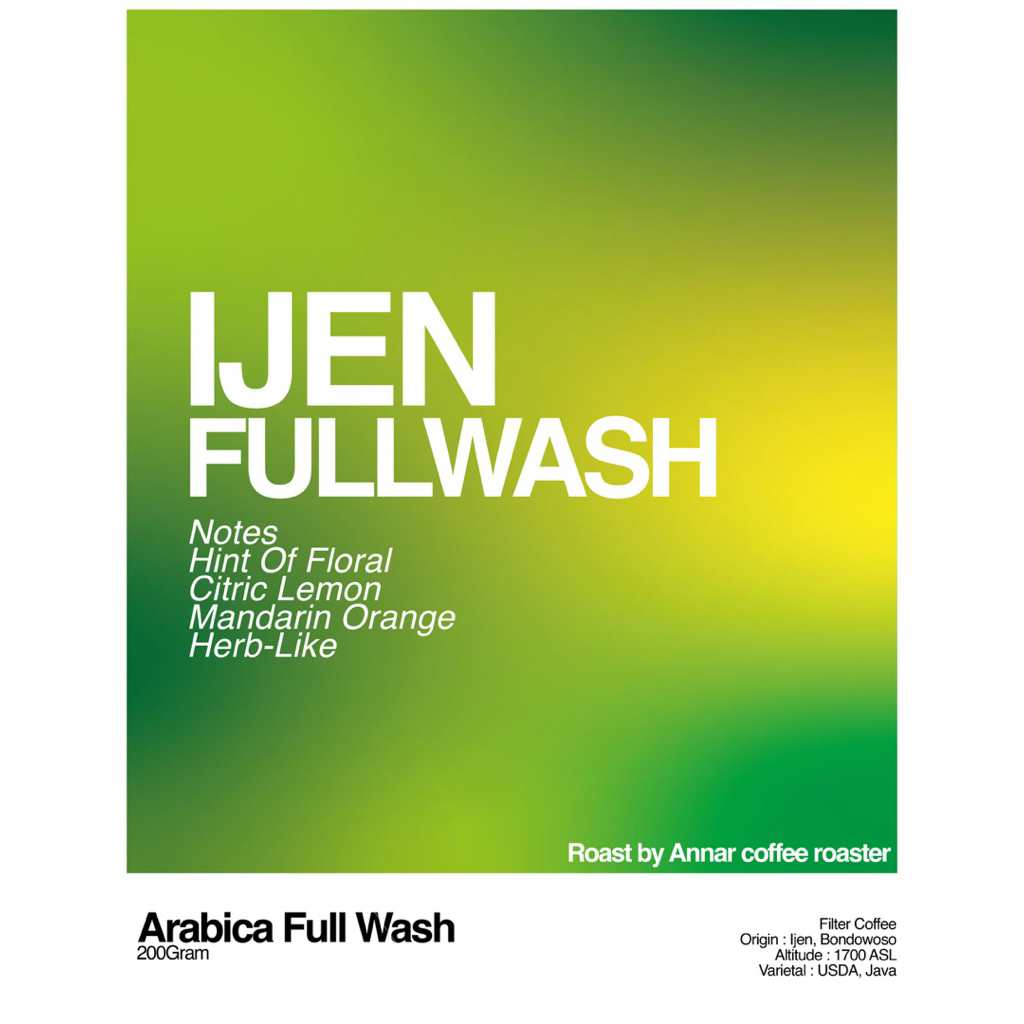 

Arabica ijen | fullwash process