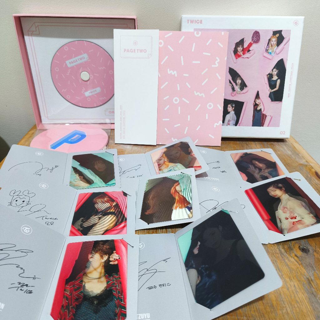 album twice page two set, minus lenticuler jihyo