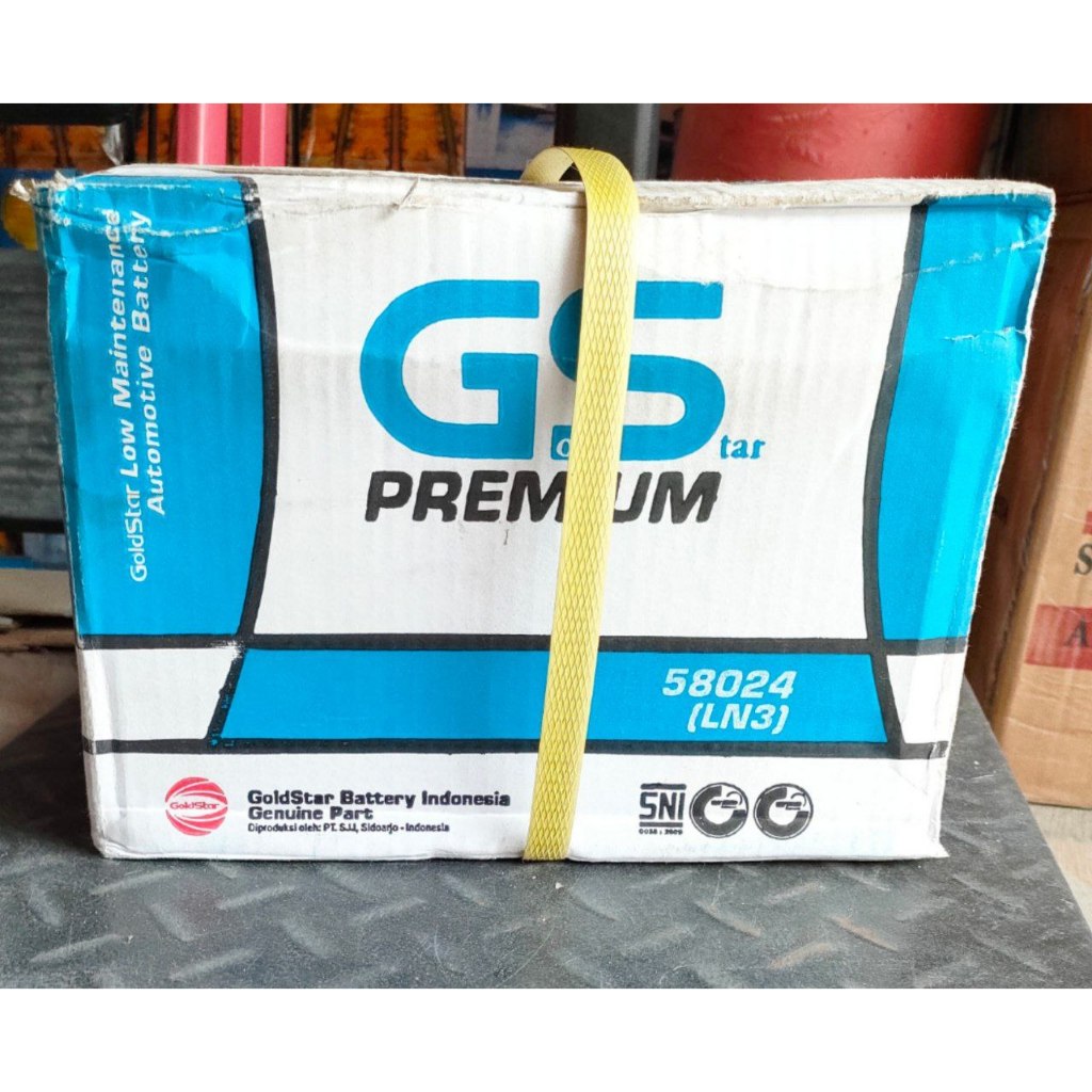 Aki Innova Reborn/ GS 58024 Goldstar Premium/ GS LN3 / Aki New Fortuner Ertiga Diesel Mercy BMW