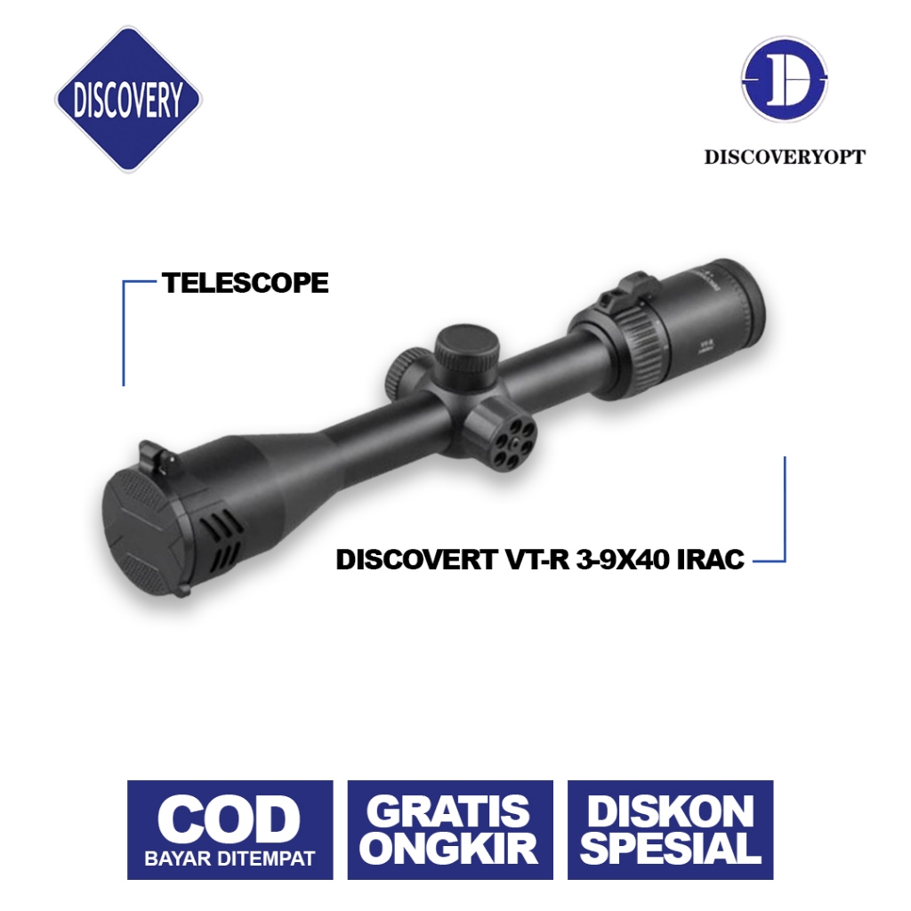 TELESCOPE DISCOVERY VT-R 3-9x40 IRAC - DISCOVERY 3-9X40 IRAC LAMPU