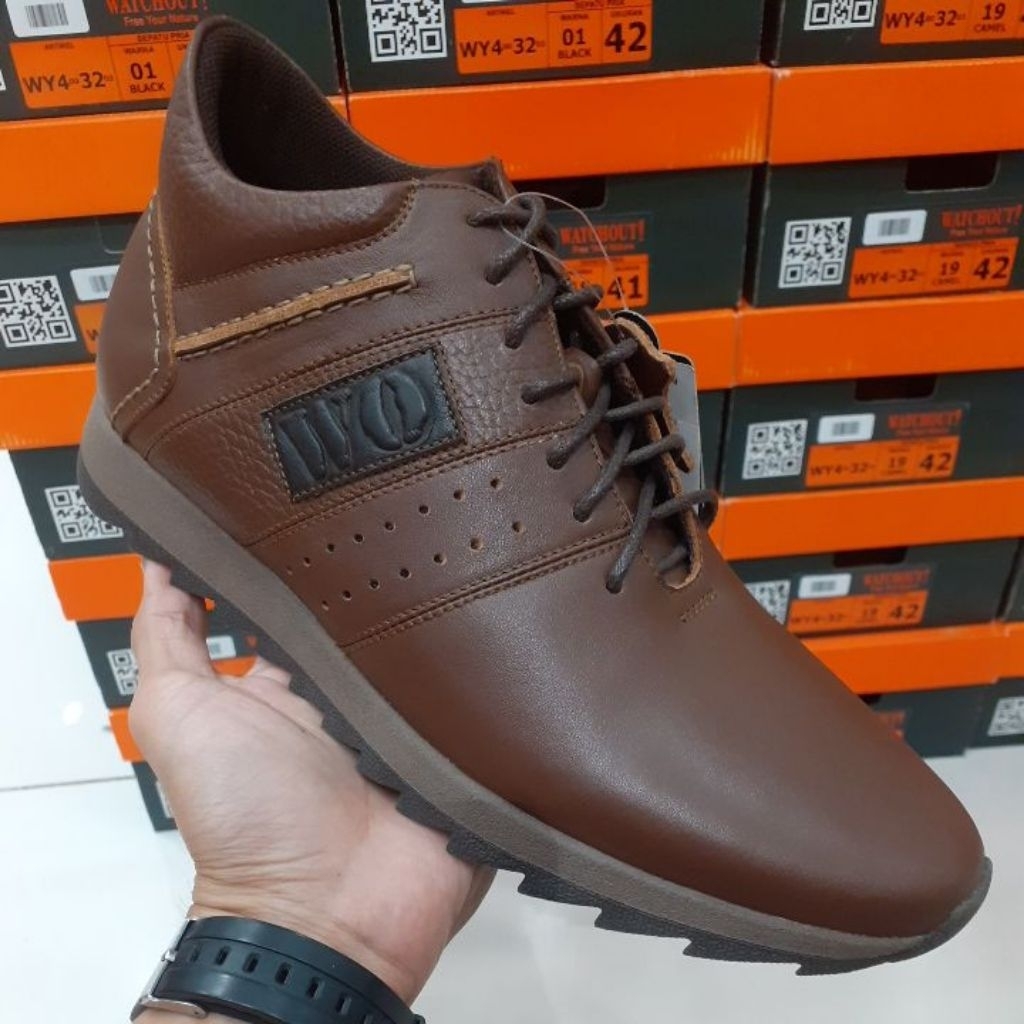 Sepatu WATCHOUT (KULIT) ✔️ Pria Terbaru 40- 42 (100% ORIGINAL)