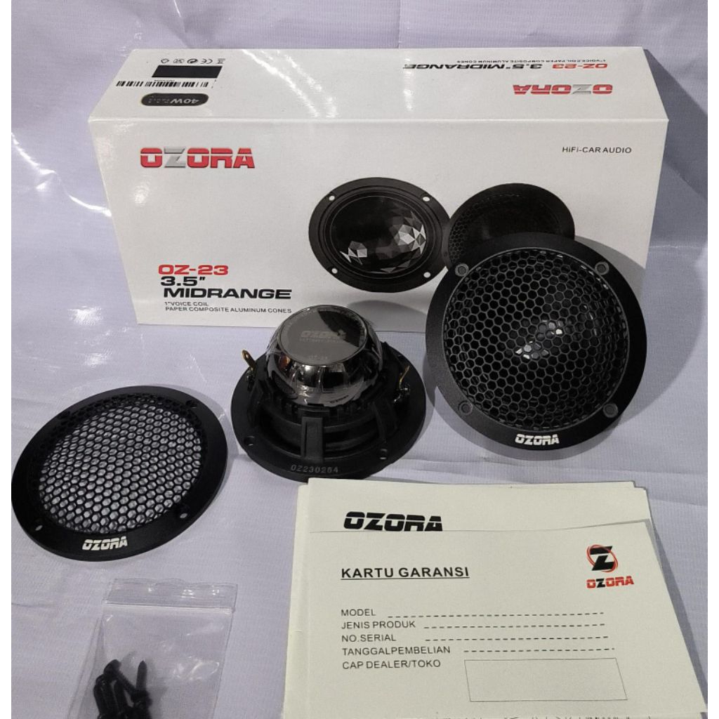 Midrange Ozora OZ-23 3.5” inch| Speaker Audio Mobil Clarity Tinggi | Audio mobil