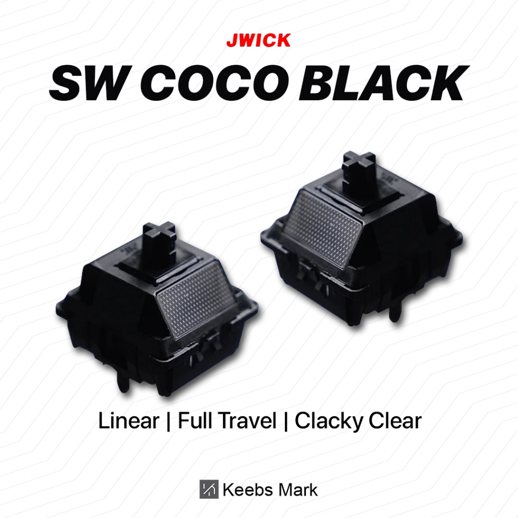 SW Coco Black Jwick JWK Linear Switch 60g Mechanical Keyboard