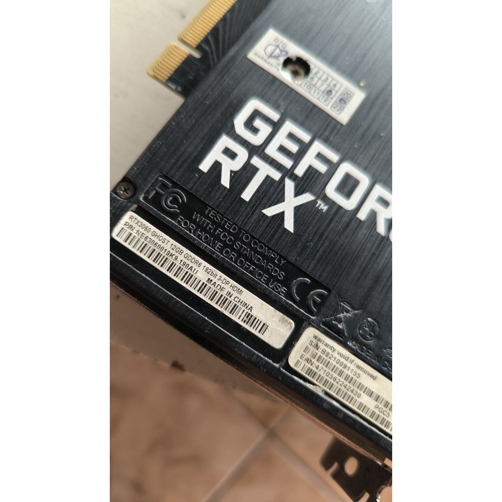 VGA RTX 3060 No display Solo