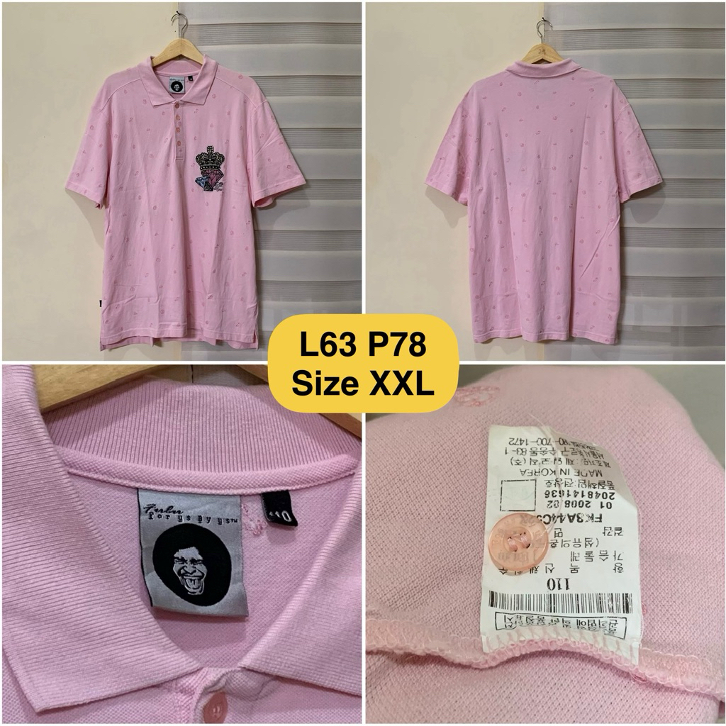Poloshirt Fubu Pink Motif Original
