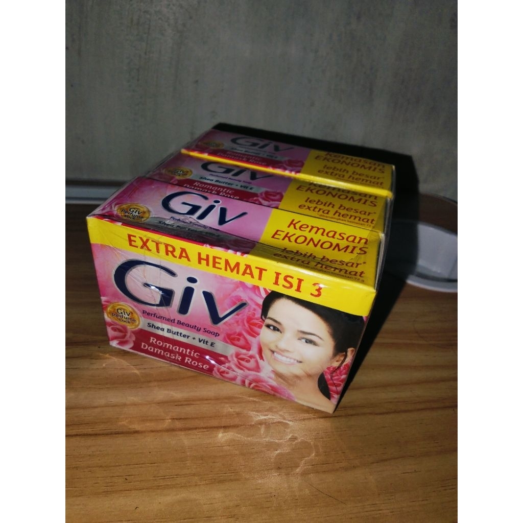 GIV Sabun batang kemasan isi 3