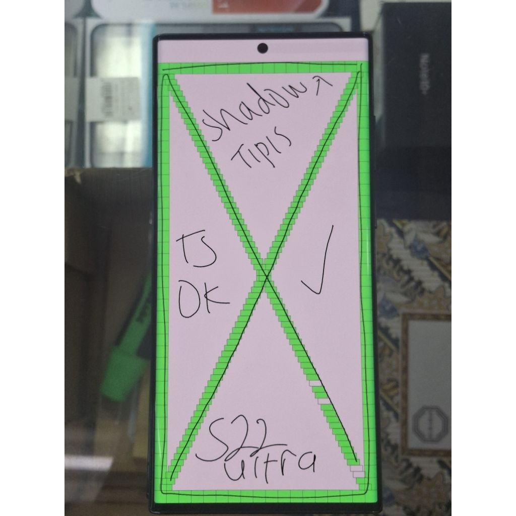 LCD SAMSUNG GALAXY S22 ULTRA 5G - S908 ORIGINAL SECOND COPOTAN MINUS