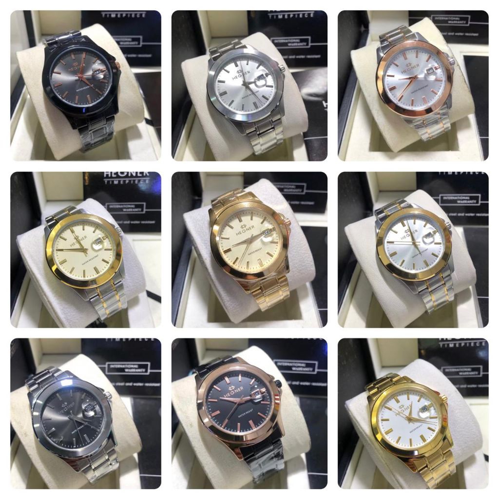 JAM TANGAN PRIA ORIGINAL HEGNER 223G-1/ HEGNER 223 RANTAI ORIGINAL
