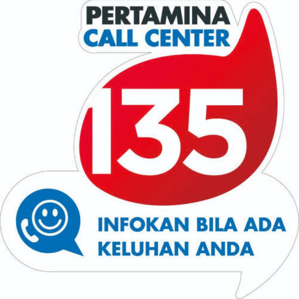 

STIKER PERTAMINA CALL CENTER 135 / STIKER CALL CENTER SPBU