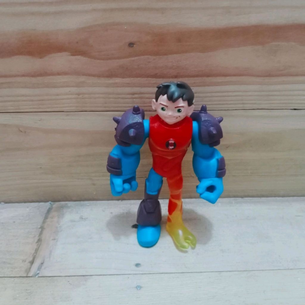 figure heatblast x shock rock figure omnitrix omniverse omni glitch alien figure Ben 10 heatblast - 