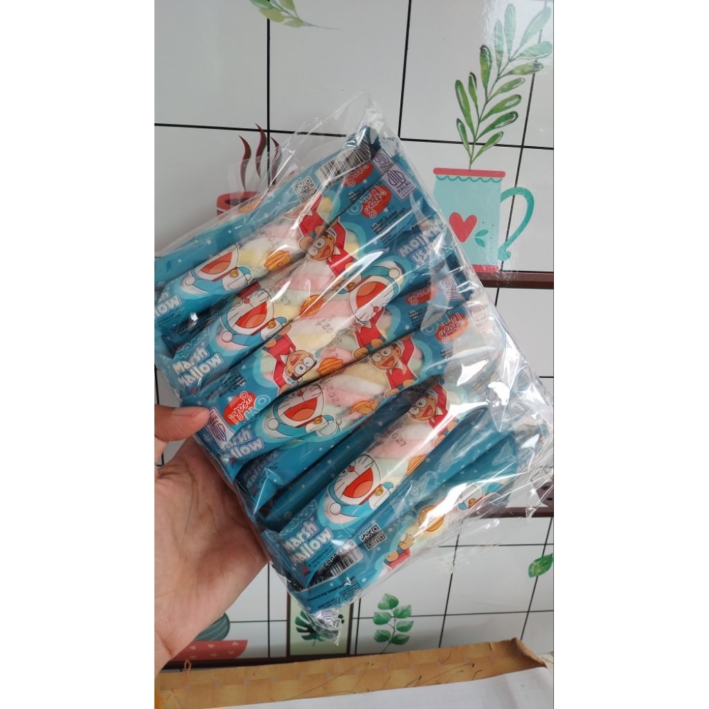 

marsmallow doraemon 1 pak isi 20 pcs
