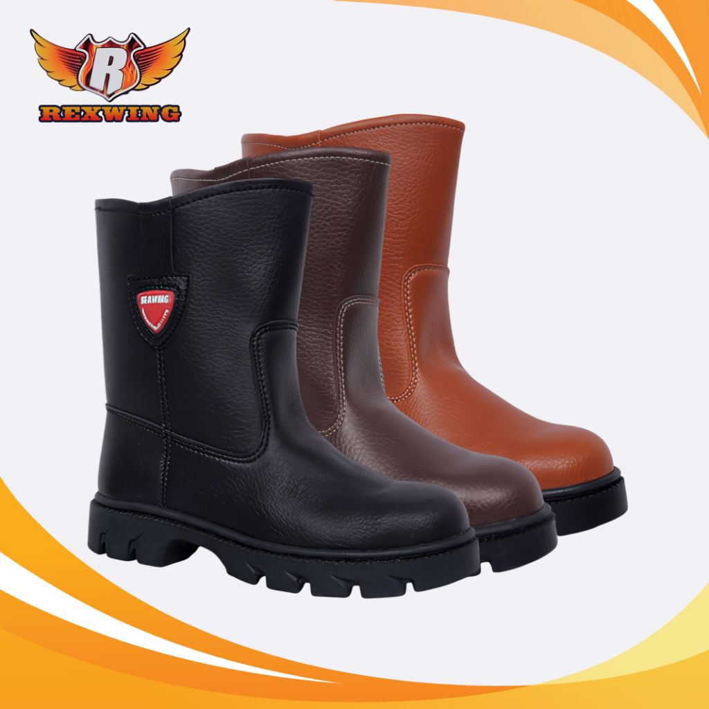 BEST SALE Sepatu Safety Rexwing Boots Ujung Besi Sepatu Proyek Industri Shoes Safety Keselamatan