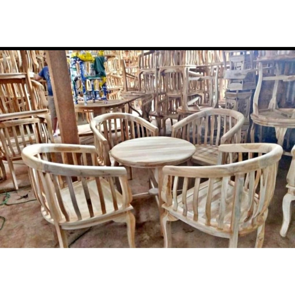 kursi betawi kursi 4 + meja