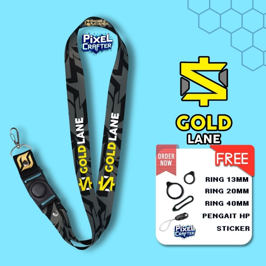 

LANYARD ROLE MLBB GOLDLANE/GOLDLINE | GANTUNGAN HP | GANTUNGAN P0D | GANTUNGAN KUNCI | GANTUNGAN ID CARD
