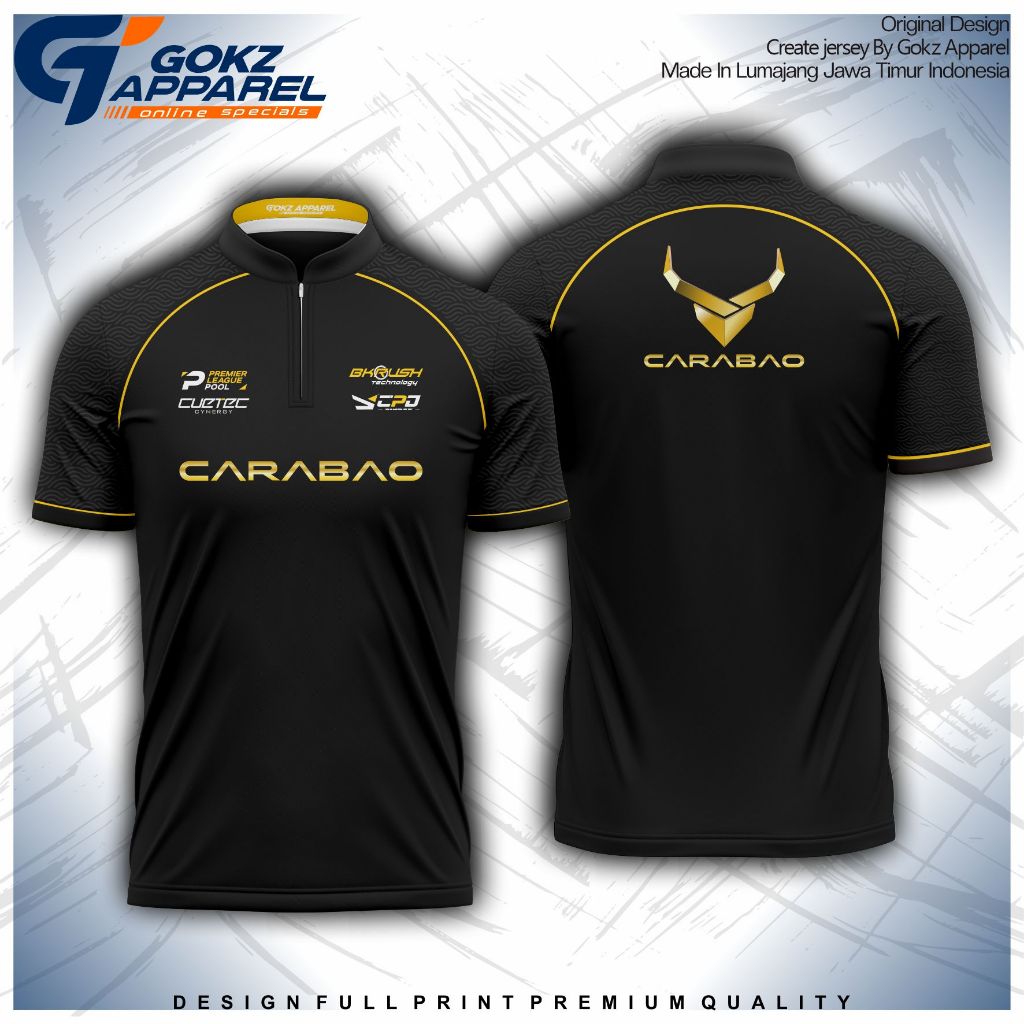 JERSEY BILLIARD CARABAO, PREMIER LEAGUE POOL BAHAN DRY FIT MILANO ADEM