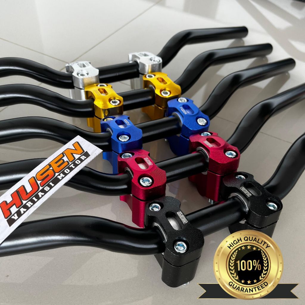 Paket Hemat Stang Rzr rxz Roadrace lengkap dengan Riser CNC alumunium PNP untuk motor satria fu vixi