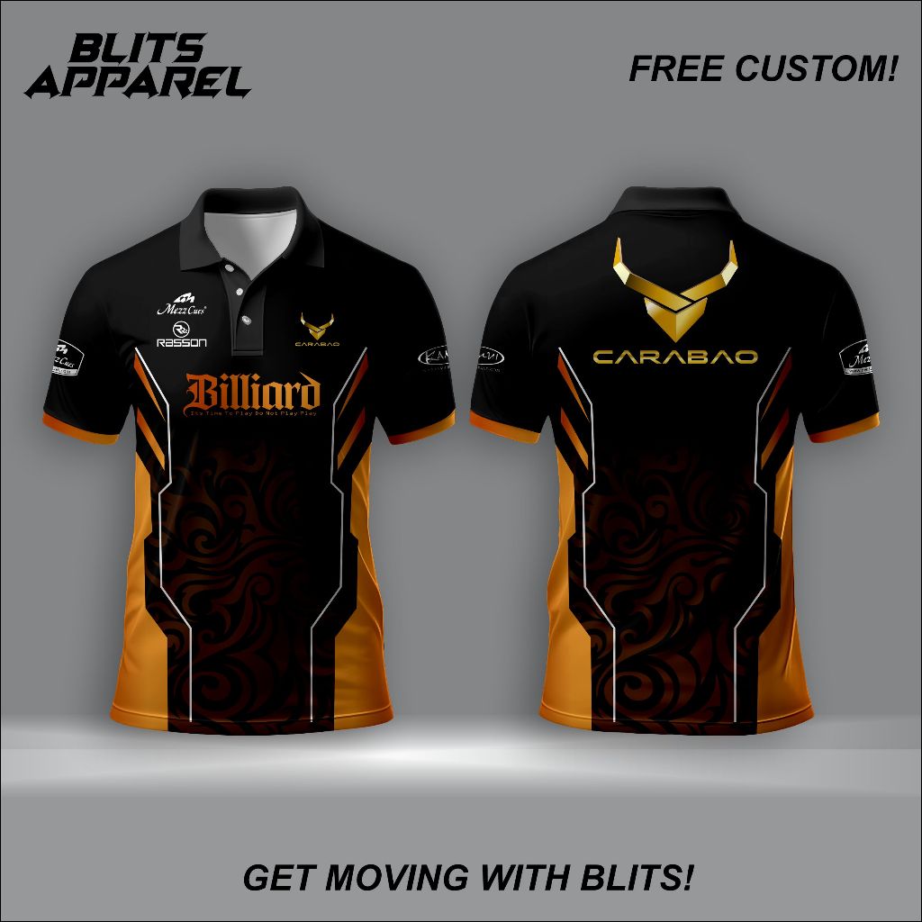 JERSEY BILLIARD CARABAO PREMIUM FULL PRINTING FREE CUSTOM