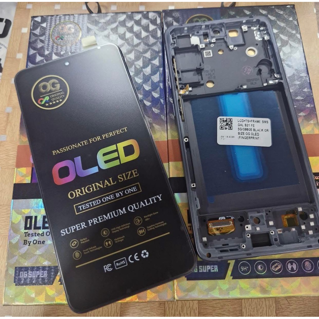 LCD TS FRAME SAMSUNG S21FE 5G/S21 FE 5G/G990E Original Bisa Fingerprint