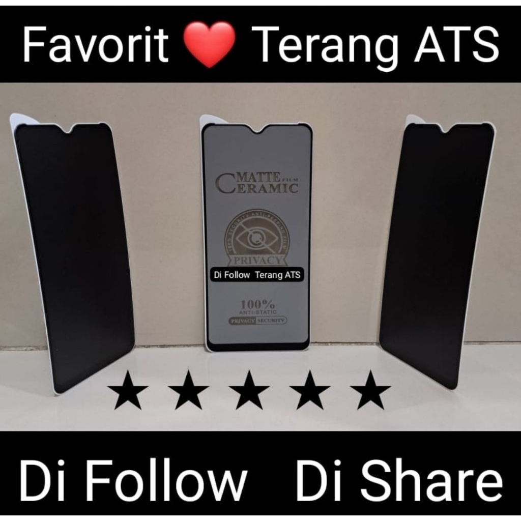 Toko Terang ATS Di Follow  ||| 1820 ||| SPY CERAMIC 1820 Pelindung Layar Handphone Vivo 1820 Tempere