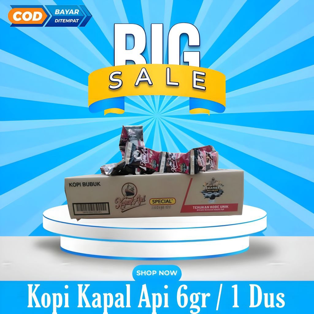 

Kopi Kapal Api 6gr 1 Dus/Karton Isi 20 Renceng