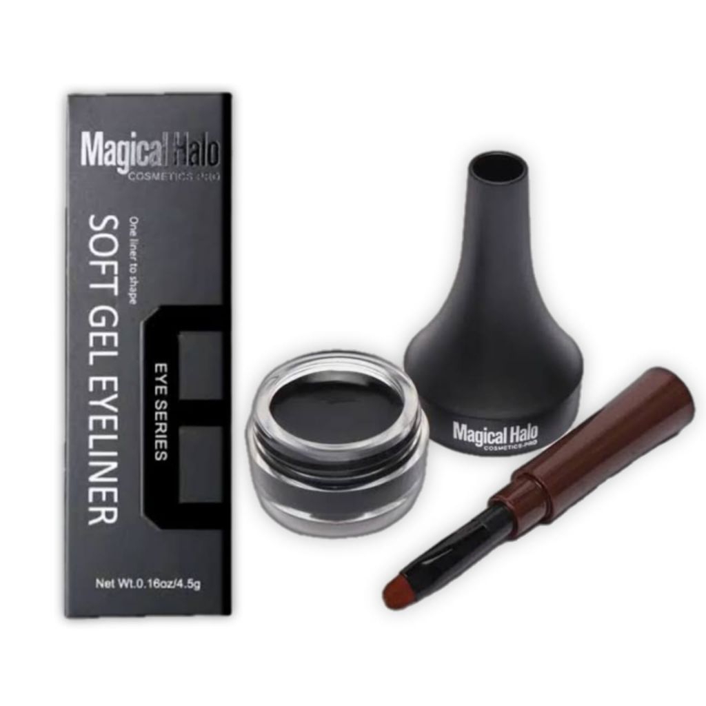 Magical Halo Eyeliner Celak Gel Warna Hitam Waterproof Kosmetik Mata