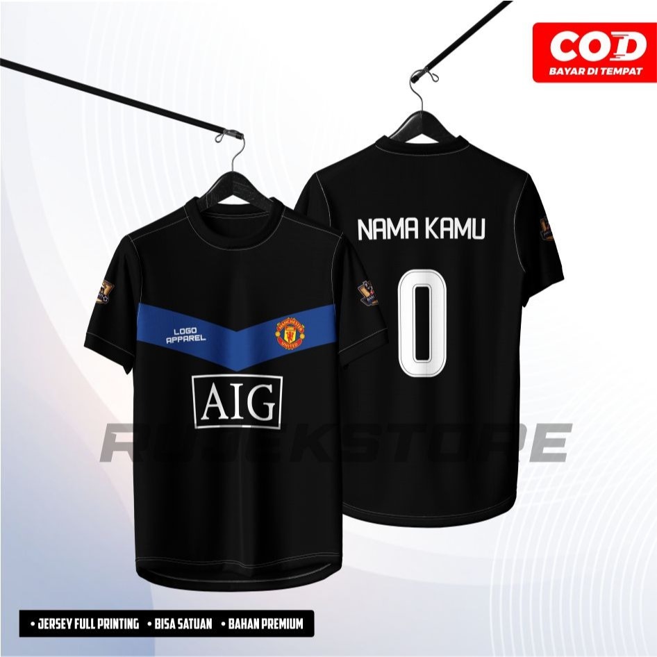 Jersey MU 2009/2010 Away Full Printing Free nama dan nomor