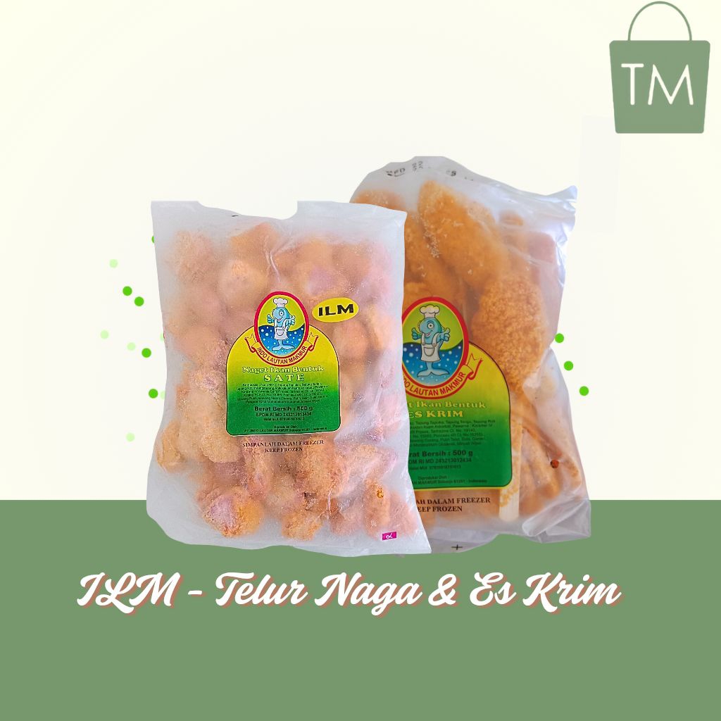 

Naget telur naga es krim 500 gram nuget ILM olahan ikan