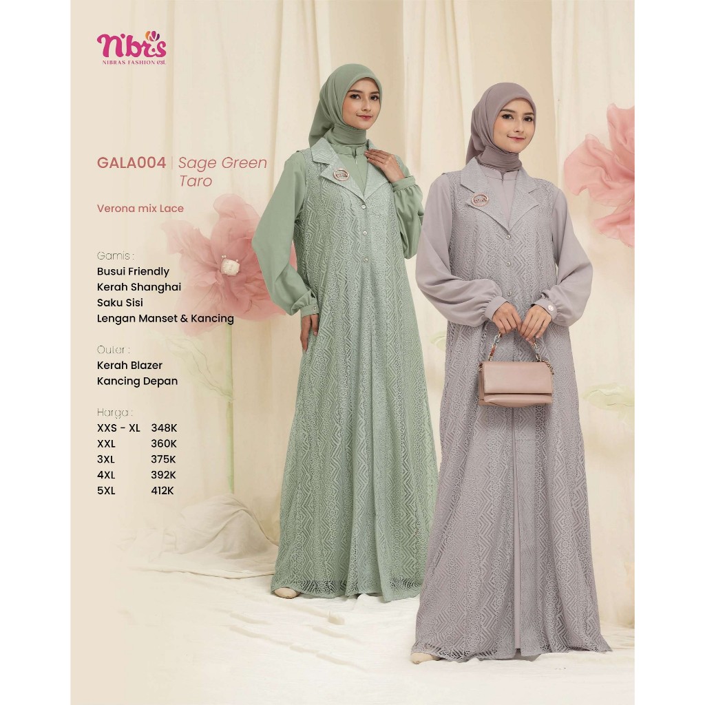 (COD) GAMIS NIBRAS GALA 004 / GAMIS NIBRAS TERBARU