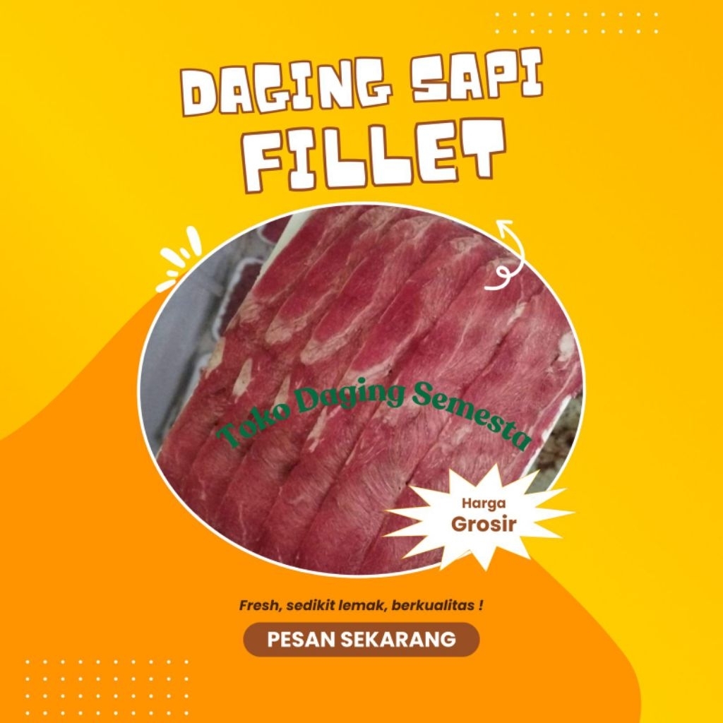 

Slice Beef Low Fat 500gr Toko Daging Semesta