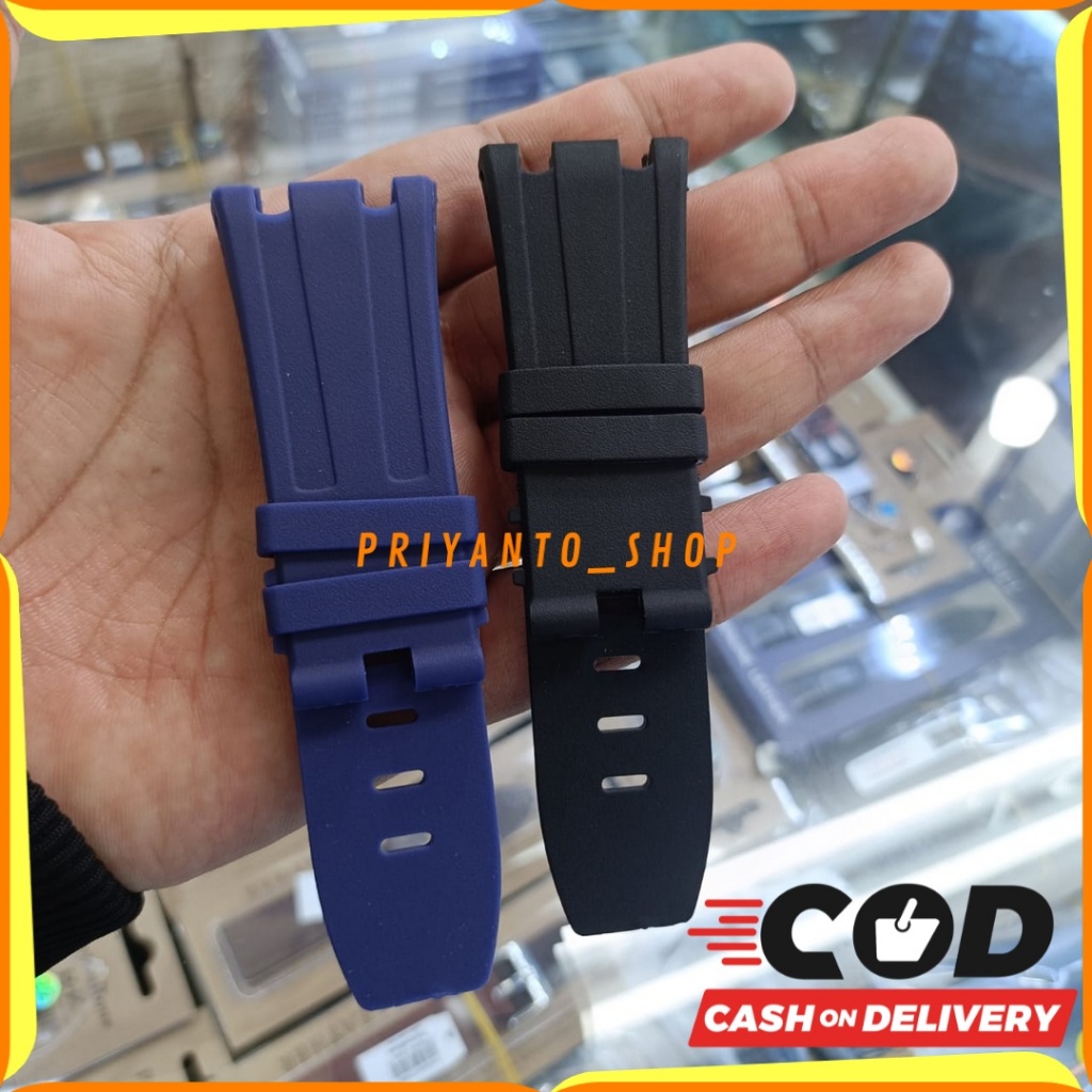 Strap Tali Jam Tangan Rubber AP Audemars piguet 28mm Tanpa Buckle
