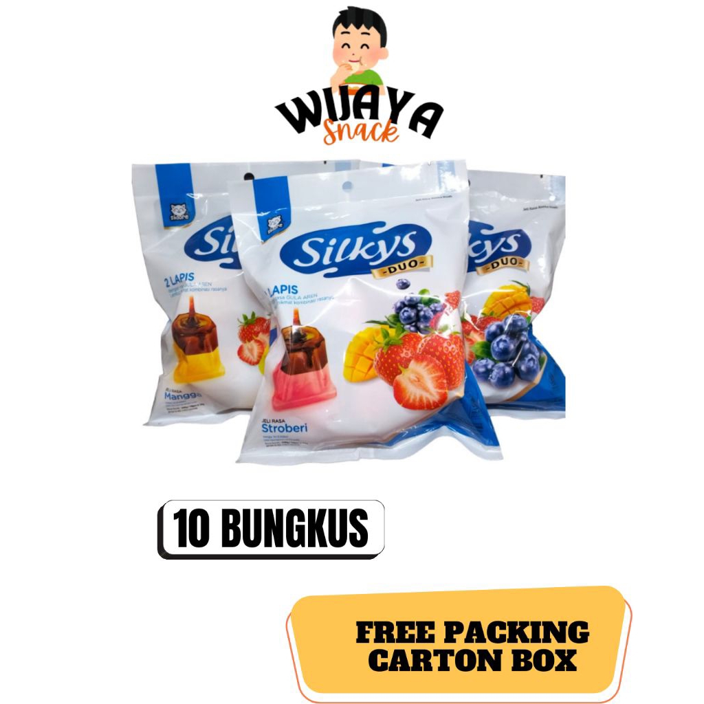 

Silkys Puding Duo Jelly 2 Rasa Isi 10 Cup