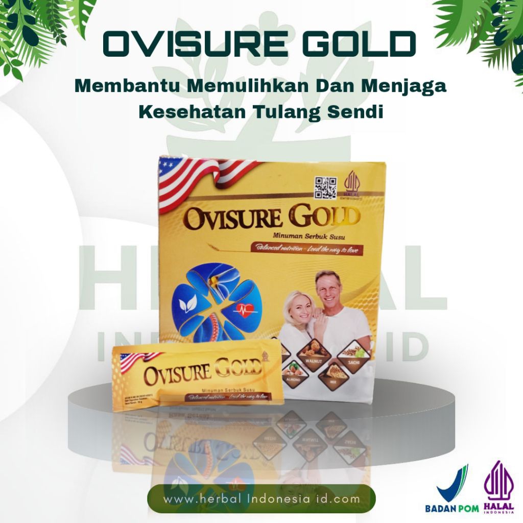 

Paket 1 Box Susu Ovisure Gold Kemasan Terbaru Milk Susu Obat Tulang Dan Sendi