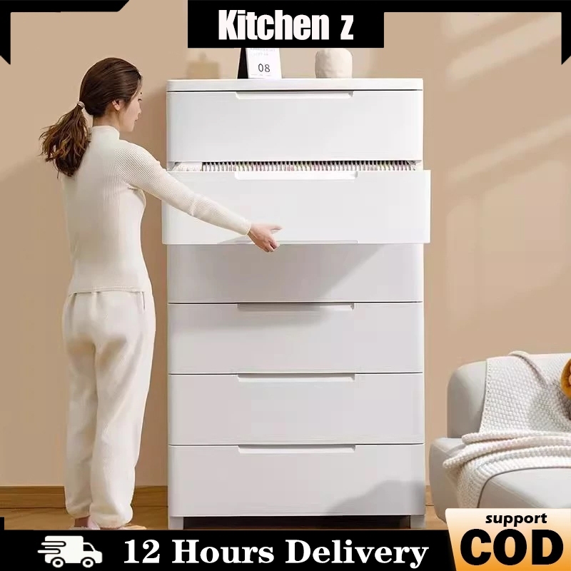 Kabinet Drawer Storage Cabinet  Lemari Pakaian Plastik 5 susun Loker Plastik