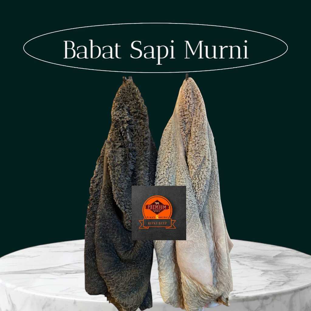 

Jeroan Sapi/Babat Sapi Lokal Bersih Fresh 500g-1kg (HALAL)