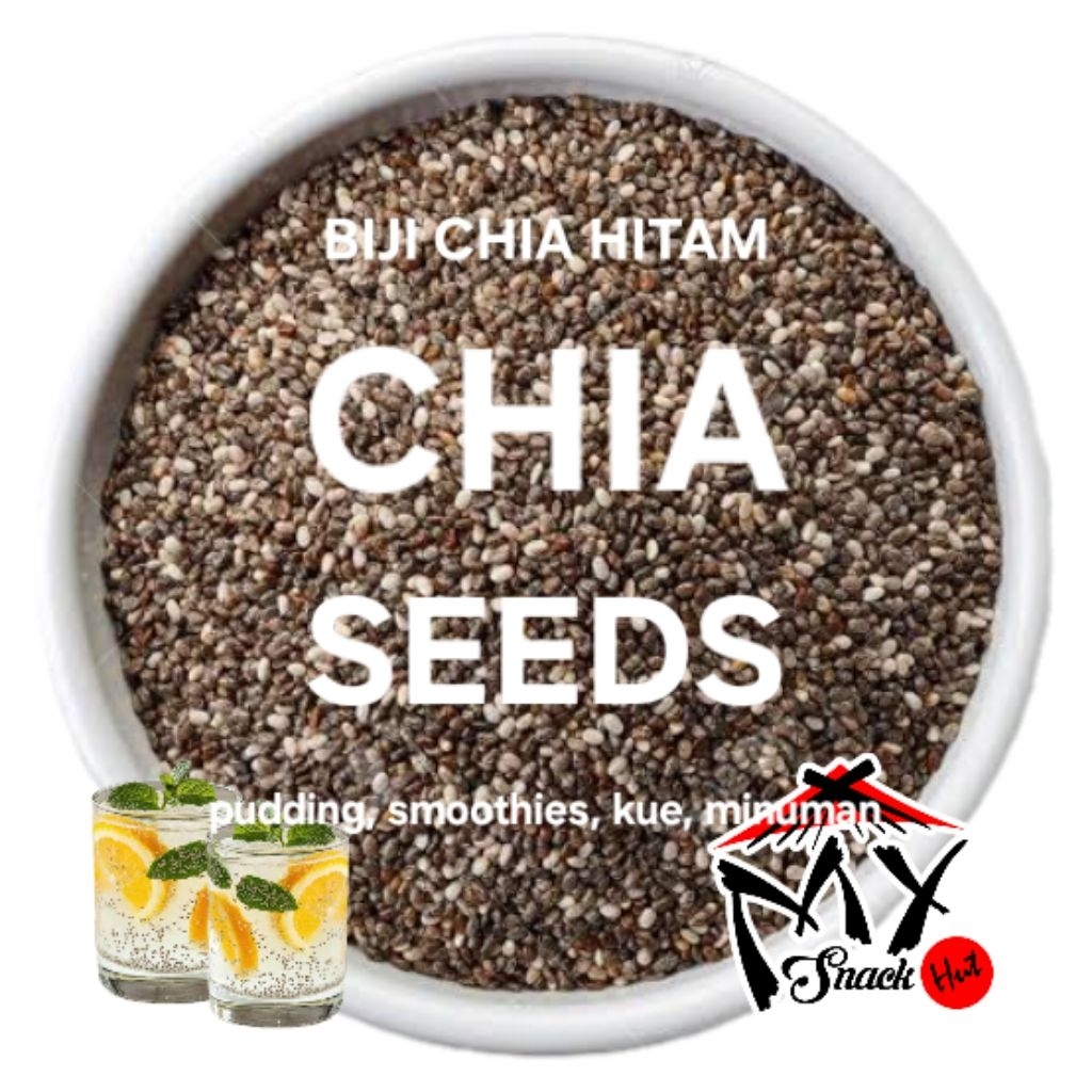 

CHIA SEEDS 1KG HITAM ORGANIK BLACK MEXICO ORGANIC CIA SEED ROTI KUE MINUMAN BISKUIT COOKIES PREMIUM