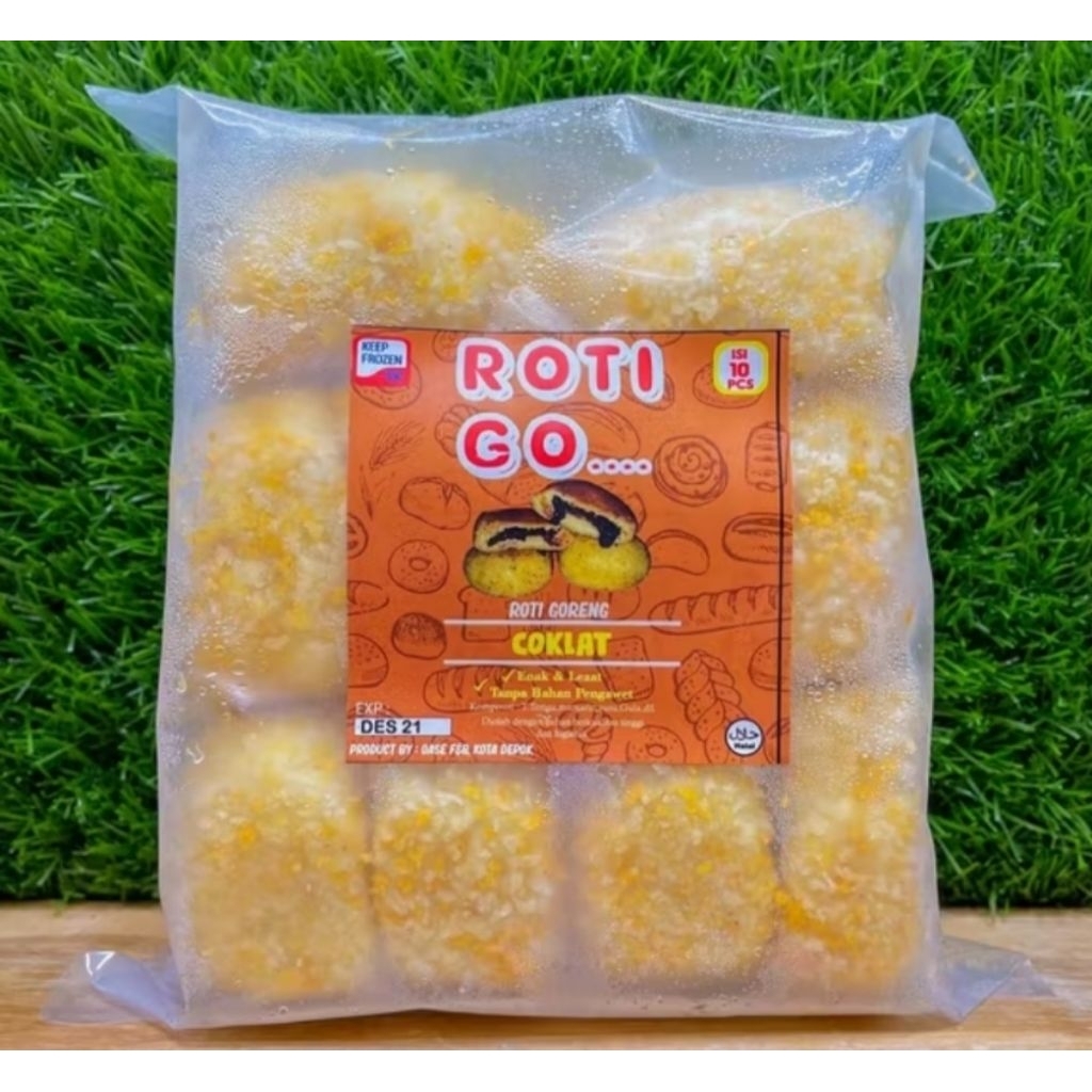 

Roti Goreng Coklat Roti Go coklat isi 10 pcs halal