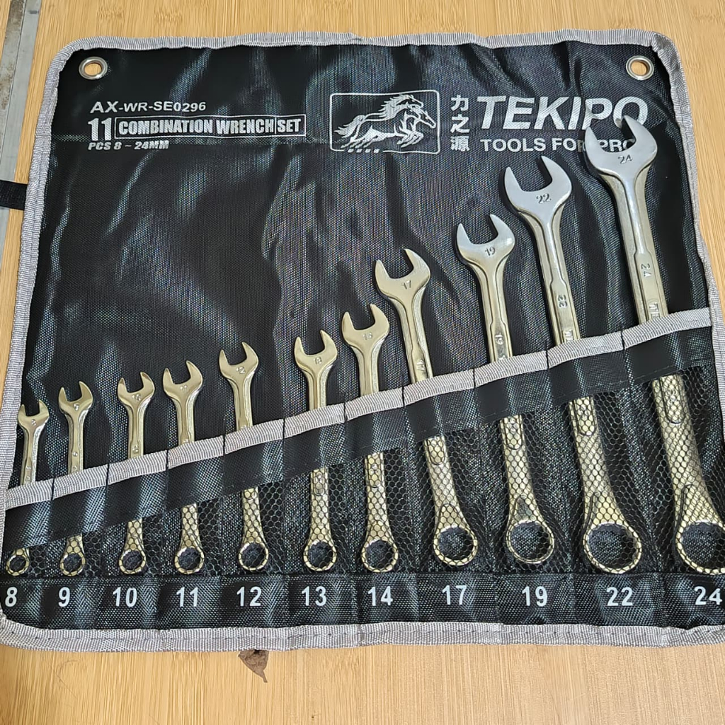 Kunci Ring Pas Tekiro 11pcs / Alat Perkakas Tools Kunci Ring Pas/ Tekipo Kunci Ring set lengkap