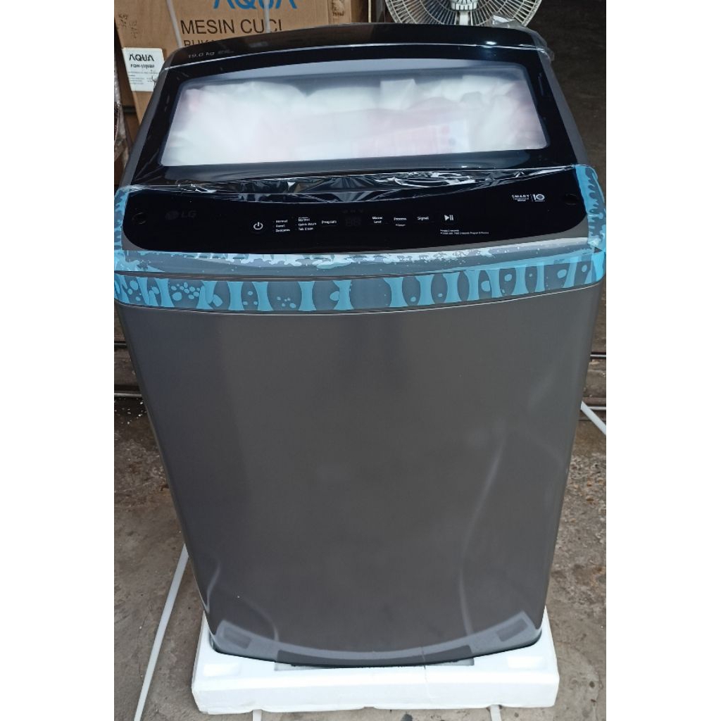 Mesin cuci LG 1 tabung 19kg top loading inverter laundry washer pakaian wash turbo wash turbo drum 1