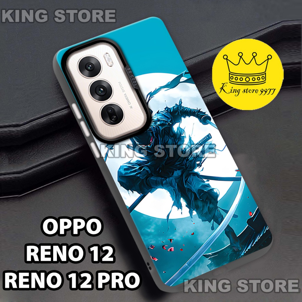 (KS9)  Case OPPO RENO 12 - OPPO RENO 12 PRO/ Motif gambar /Motif Samurai/casing OPPO RENO 12- OPPO R