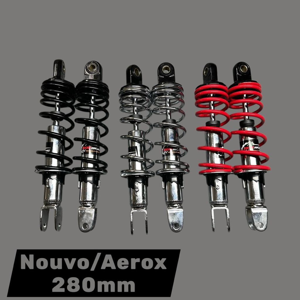 Shock Belakang Nouvo ,Aerox 280mm Shockbreaker Akai Racing 280mm Nouvo & Aerox Pnp