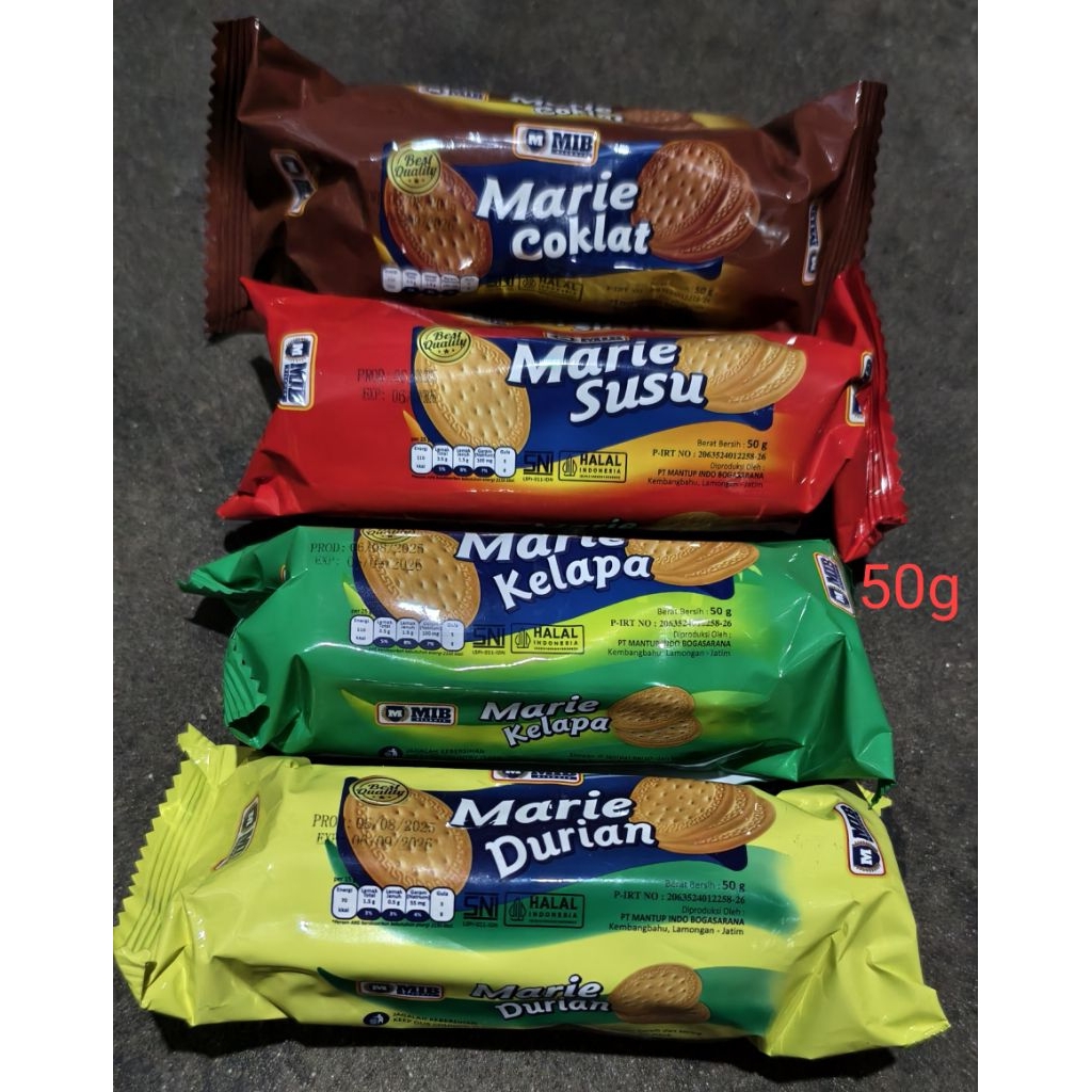 

Roti Biskuit Marie Coklat Susu Kelapa Durian
