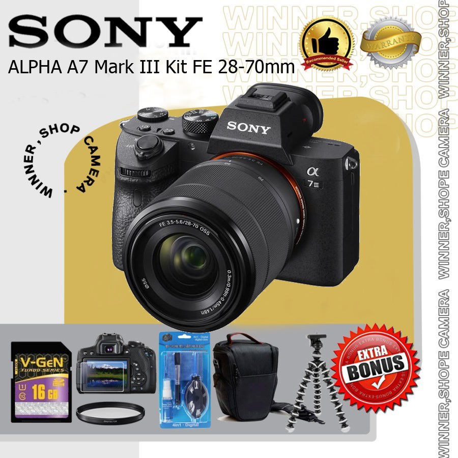 Sony ALPHA A7III - SONY A7 Mark III Body Only - Mirrorless Camera SONY A7M3
