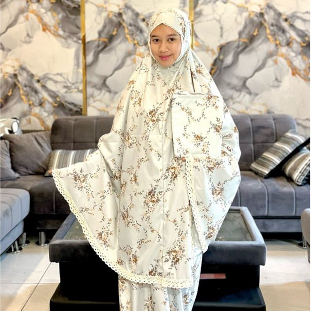 Meyzaaa.id - Mukena Dewasa Katun Traveling 2in1 Zoya Series