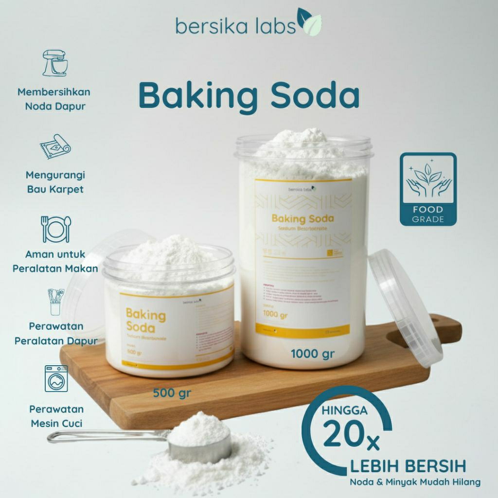 

Bersika Labs – Baking Soda (Food Grade) / Soda Kue Serbaguna - (Sodium Bicarbonate)