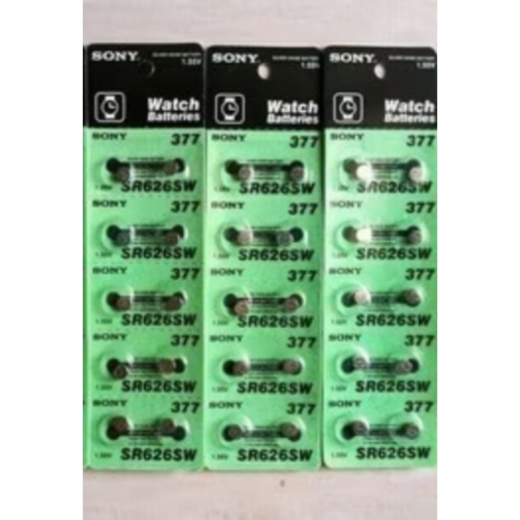 Batrei Sony SR626 377 Batrei jam tangan ( 1pcs ) bulat kecil SR377 626