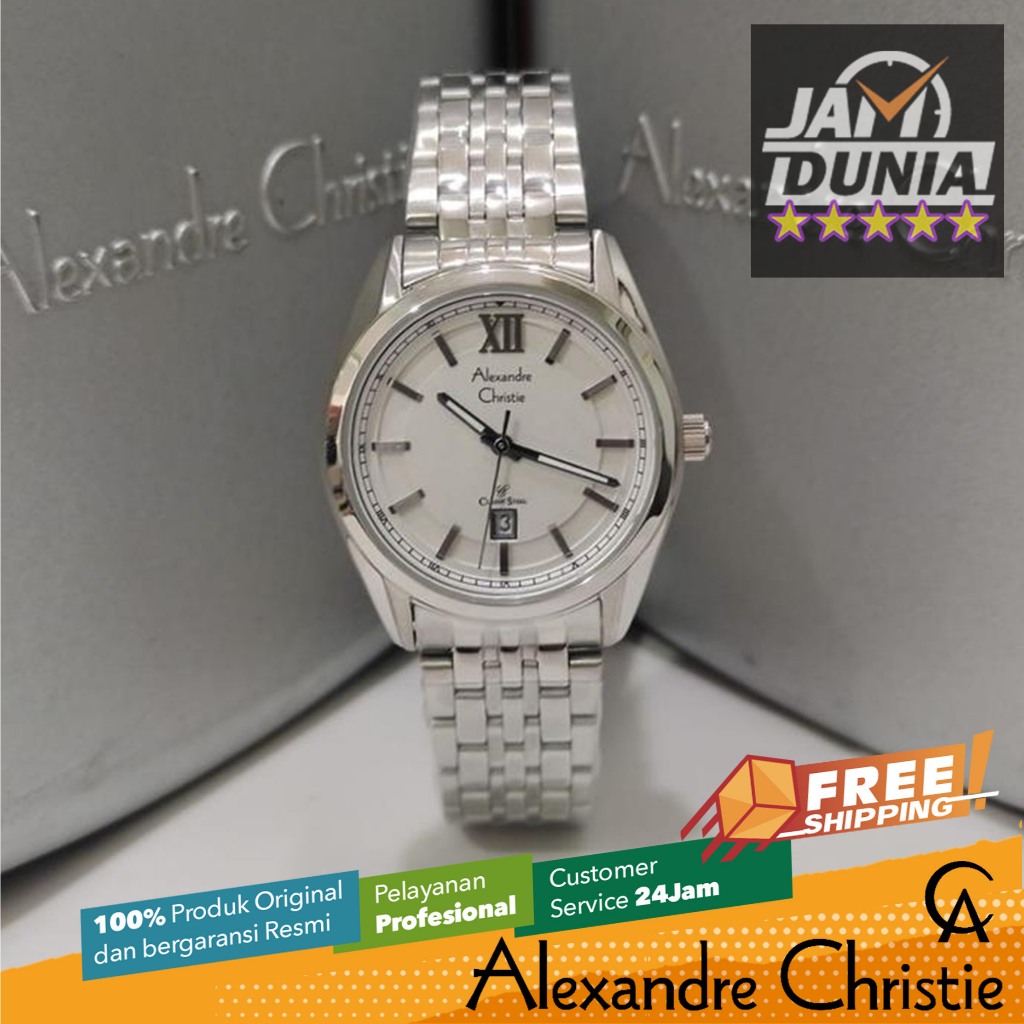 JAM TANGAN WANITA ALEXANDRE CHRISTIE ORIGINAL 8690 AC 8690 AC8690 ACF8690 JAM AC CLASSIC STEEL CT B0